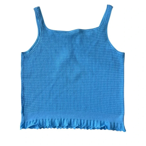 NWT Theory Lace-Trim Knit Tank Top L - Picture 4 of 6